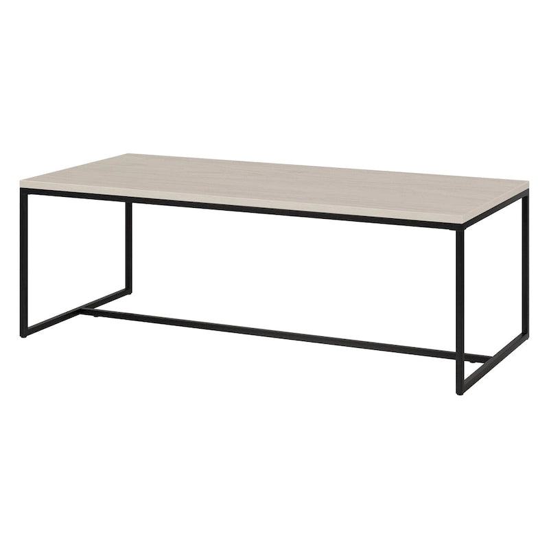 Table basse rectangulaire de 47 po avec cadre en acier