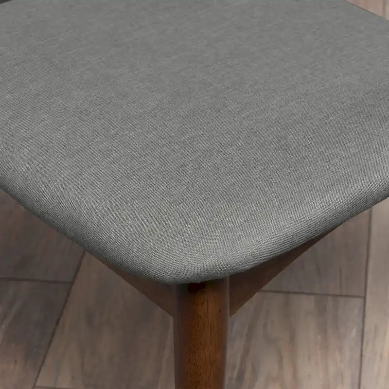 Chaise de salle à manger en tissu, style milieu de siècle, lot de 2