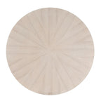 Table à manger ronde avec plateau en placage de bois