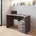 Bureau informatique classique à 3 tiroirs