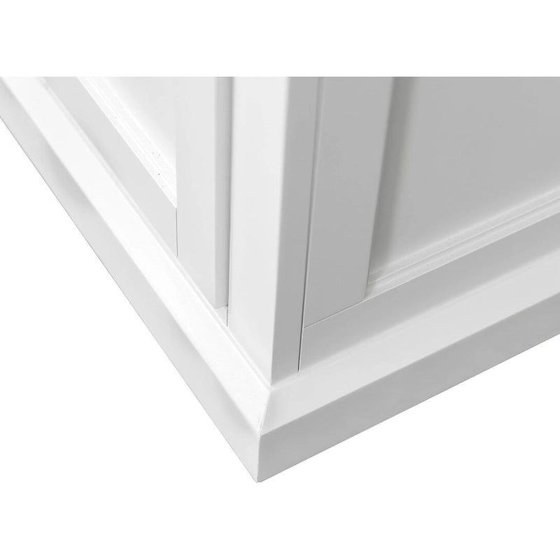 Meuble de classement latéral en bois avec tiroirs de rangement, entièrement assemblé, blanc