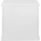 Meuble de classement latéral en bois avec tiroirs de rangement, entièrement assemblé, blanc
