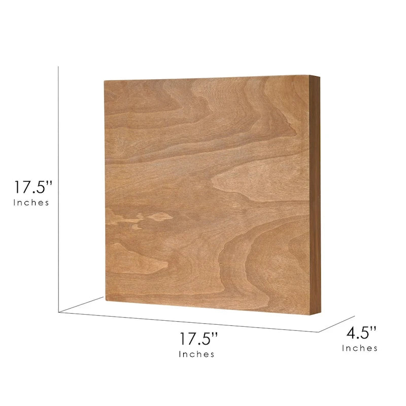 Jeu d'échecs et de dames en bois avec tiroir de rangement - H 6,35 cm x L 40,64 cm x P 40,64 cm