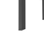 Lot de 2 tables d'appoint en verre trempé avec pieds en métal, carrées, noires