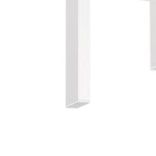 Lot de 2 tables d'appoint en verre trempé avec pieds en métal, carrées, noires