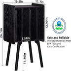 Meuble pour tourne-disque avec 4 rangements cubes - 16,5 x 11,7 x 26,1 po