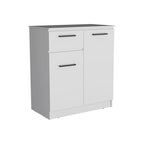 Commode avec placards à 2 portes et tiroir
