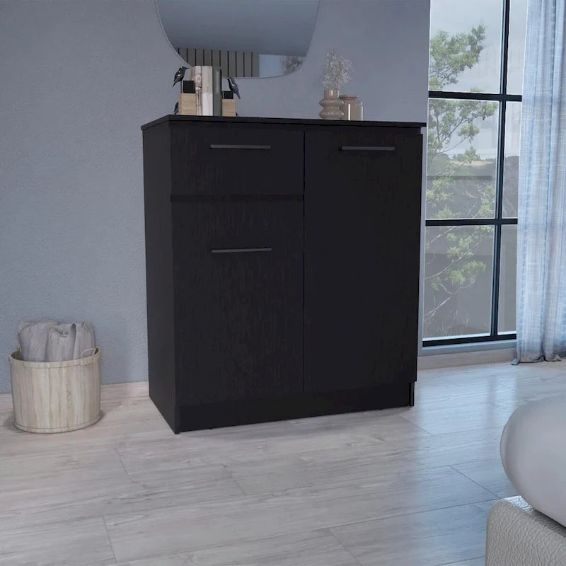 Commode avec placards à 2 portes et tiroir
