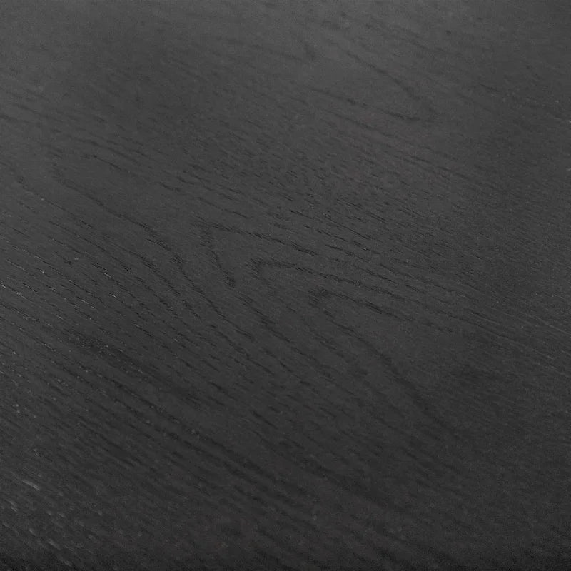 Table de salle à manger noire de style ferme de 79 pouces