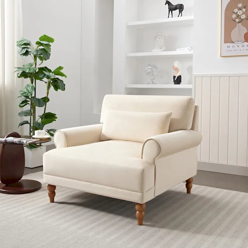 Fauteuil de club d'extérieur moderne avec coussin