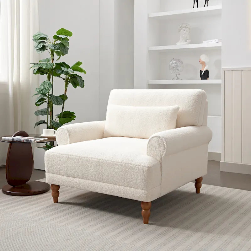 Fauteuil de club d'extérieur moderne avec coussin