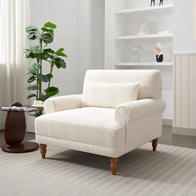 Fauteuil de club d'extérieur moderne avec coussin