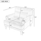 Fauteuil de club d'extérieur moderne avec coussin