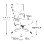 Fauteuil de bureau réglable avec support ergonomique