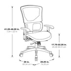 Fauteuil de bureau réglable avec support ergonomique