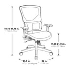 Fauteuil de bureau réglable avec support ergonomique